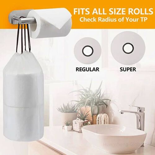 Self-Adhesive Toilet Paper Holder Bathroom Stainless Towel H