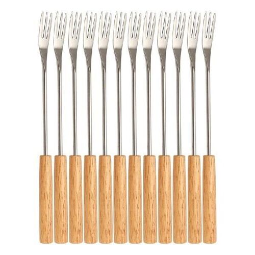 B69C 12 Piece Fondue Fork Grilling Set Muddler Ice Cream