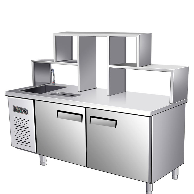 奶茶工作台设备水吧台商用冷藏柜工作台饮品操作台冷饮雪克沙拉台,清洗/食品/商业设备,其他食品加工设备,淘宝优惠券,粉丝福利购,淘宝优惠卷