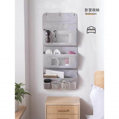 Storage bag hanging bag wall hanging door behind multi layer