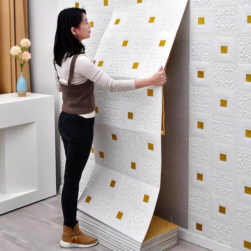 3D Wall Sticker Imitation Brick aterproof Wallpaper Room
