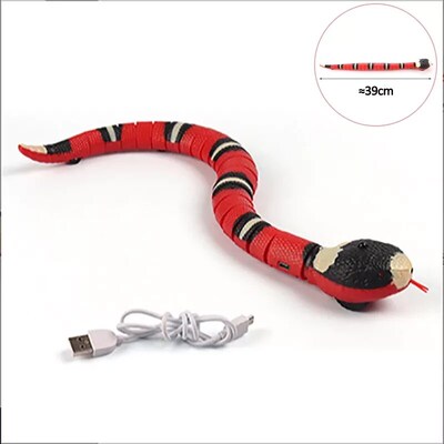 NEW IN Automatic Cat Toys Interactive Smart Sensing Snake Te