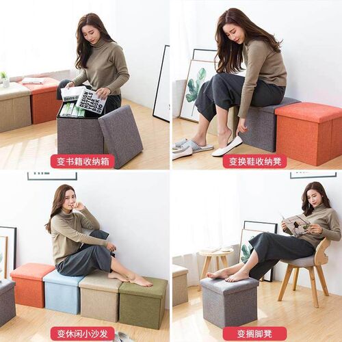 Dormitory storage box Cloth art with lid folding pack toys s