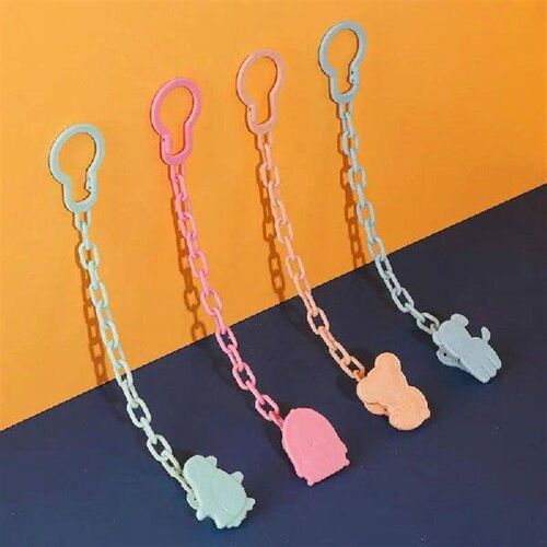 Beech Wood Chain Pacifier Clip Chain Pendant Baby Pacifier