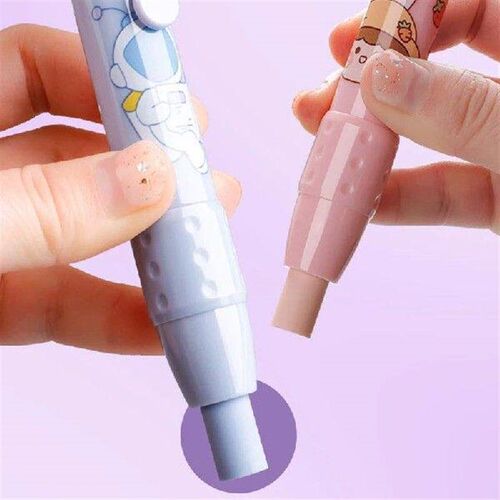 Erasers Pen Retractable Press Pencil Rubber Correction