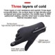 Rechargeable Screen Heating Touch Ski Gloves USB
