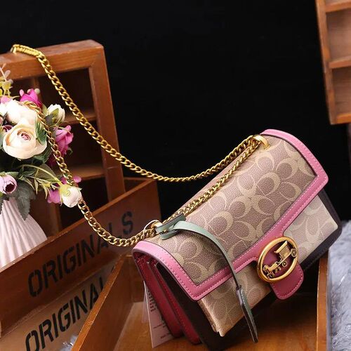 Light luxury women bag 2025 new high-end color contrat ingl