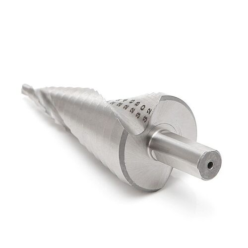 3Pcs HSS 4241 Spiral Flute Step Drill Bit Set Core Cone Step