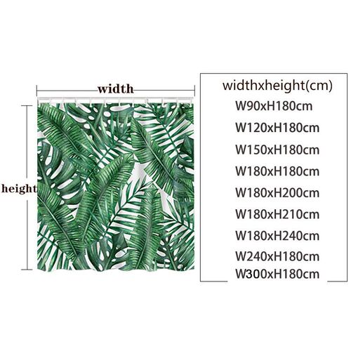 Flowers and Birds pattern Shower Curtain 3D Bath Screen