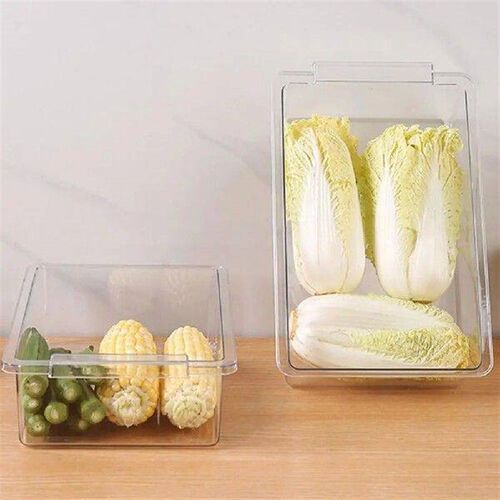 Pull-out Fridge Drawer Organizer Storage Box Large Capacity