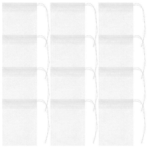 100 Pcs Gauze Bag Tea Bags for Loose Leaf Infuser Flower