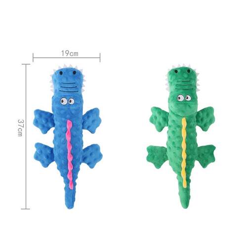 New Pets Plush Squeaky Dog Toys Funny Crocodile Shaped Chew