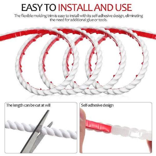 Decor Pvc Decorative Soft Lines Flexible Trim Moulding