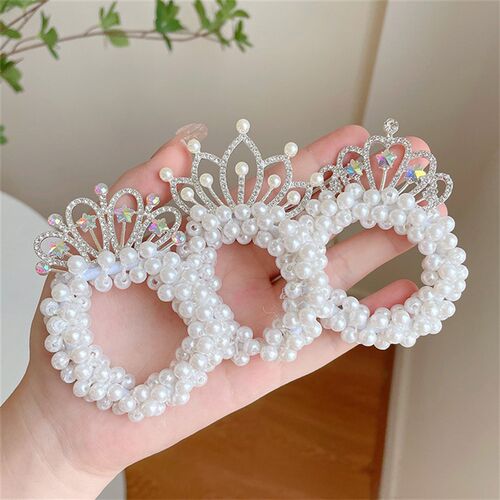 Crystal  ChildrenS Headband Headdress Princess Pearl hairpi