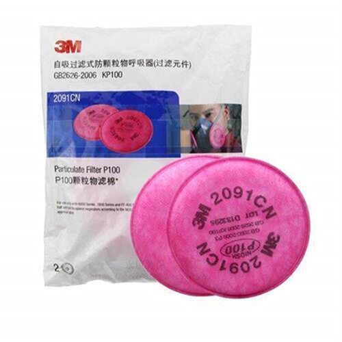 3M2091 2097 2076活性炭防尘过滤棉 7093CN P100防雾霾 电焊尾气