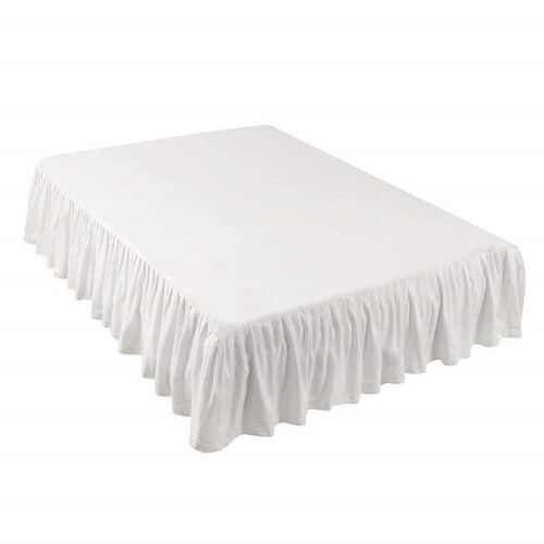 Hotel Bedding Solid lor Bedspread Bed Skirt Pleated Single P