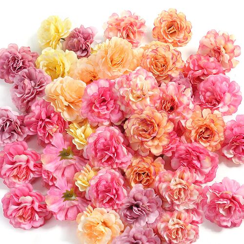 10Pcs Silk Rose Artificial Flowers for Home Decor Wedding De