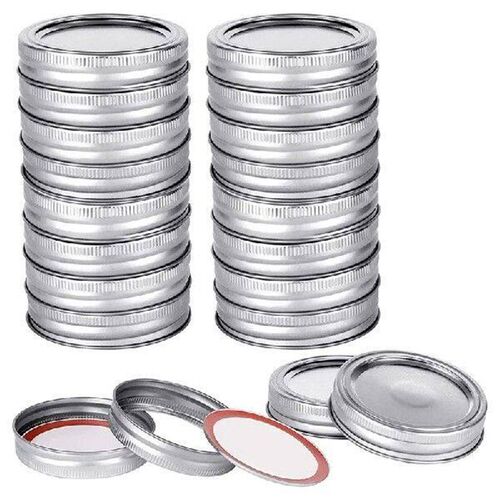 20Pcs Mason Jar Lids & Rings Set For Regular Mouth