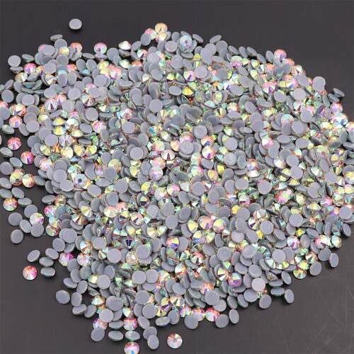 White Clear AB Hotfix Rhinestone High Quality Hot Fix Crysta