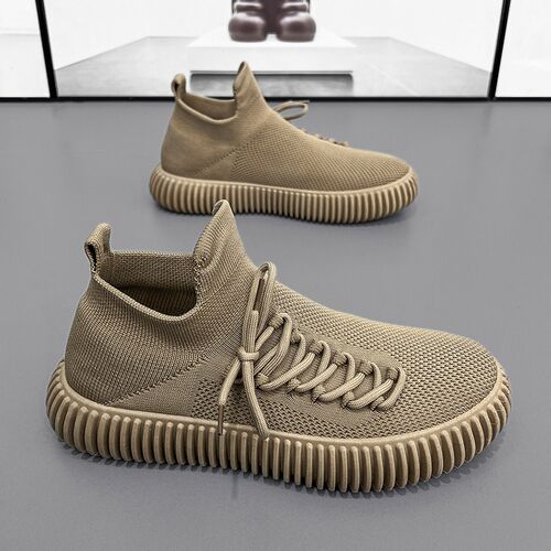 Fujeak Men Walking Shoes Mens Sock Shoes Flat Shoes Fashion