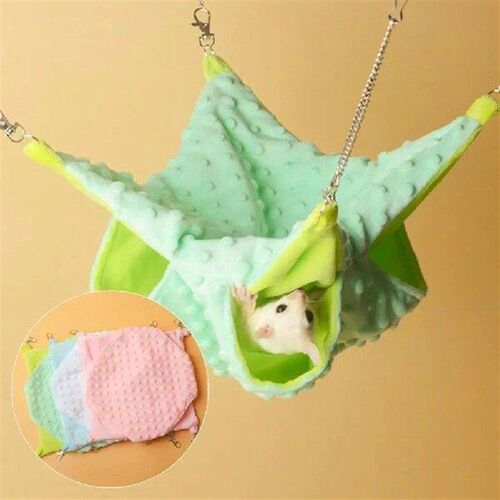 Small Pet Hammock with Hanging Hooks Squirrel Sleeping Bed