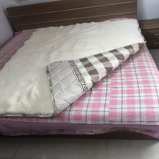 整张羊皮褥子皮毛一体床垫保暖防寒单人宿舍真羊毛垫子家用床垫