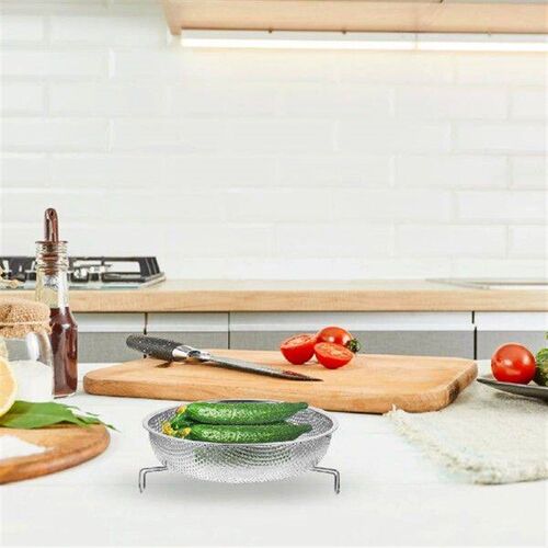 Stainless Steel Steamer Steaming Basket Drain Fruit Insert