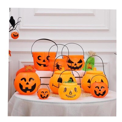 Halloween Ghost Festival Decoration Pumpkin bucket万圣节装饰