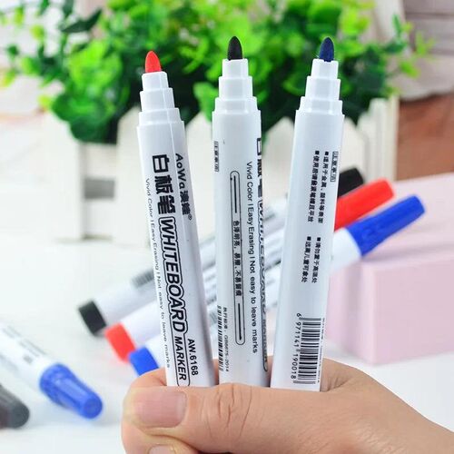 10PCS/lot Colorful Whiteboard Marker Pen Black White Board