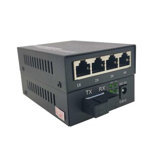 1G4E 1 pair 20KM Gigabit 4 Port Fiber optic gigabit ethernet