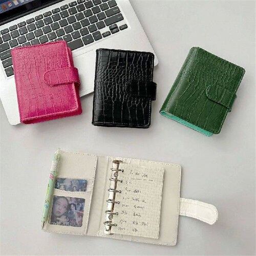 Durable A7 Binder Note Cover Crocodile Pattern DIY