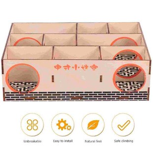 Molar Hamster Toy Baby Bedding for Guinea Pigs Wooden Tubes