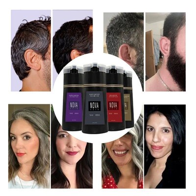 Natural Non Irritating Hair Dye Shampoo Durable Non Fading H