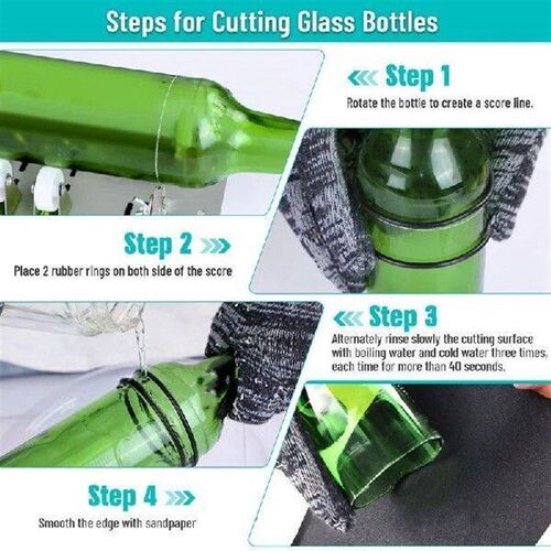 Glass Bottle 5 Round Black Cutting Tool As Shown Stainless