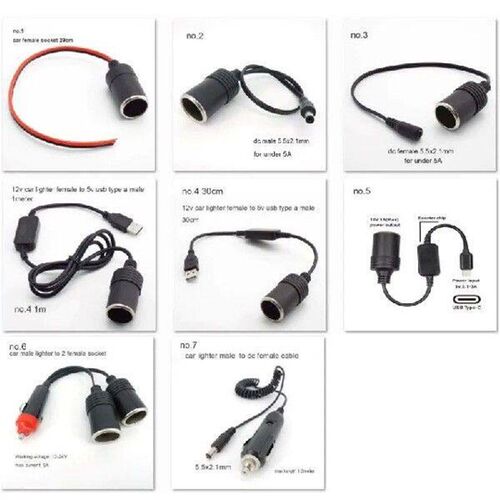 12v DC usb car Cigarette Lighter male female to DC male