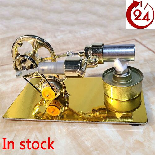 Hot Air Stirling Engine Motor Model Fluid Dynamic Physics Ex