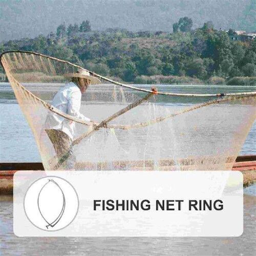 Fishing Net Circle Stainless Steel Fishing Landing Net