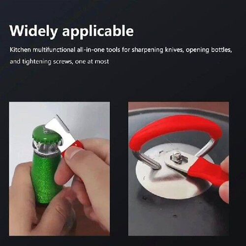 Portable Sharpener Outdoor Knife Scissor Bottle Opener