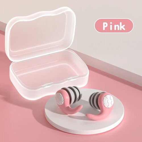 1 Pair Silicone Ear Protector Waterproof 3 Layers Swimming E
