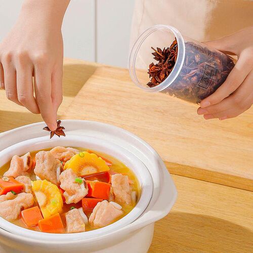 Transparent Spice Storage Box, Seasoning Jars for Kitchen Ho