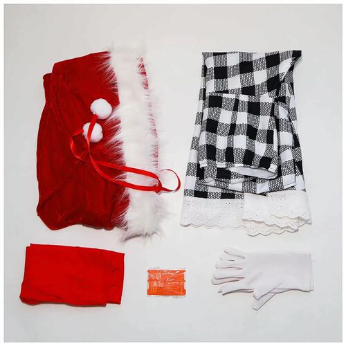 Green Monster Cindy Lou Cosplay Costume Cindy Plaid Dress