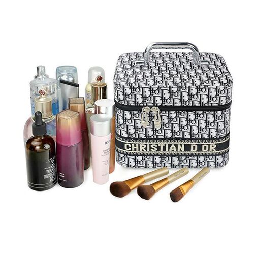Women Professional Suitcase Makeup Box Make Up Cosmetic Bag