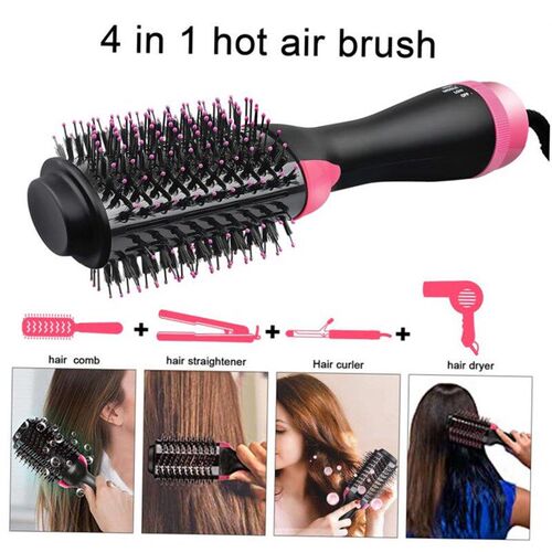 Multifunctional Hair Straightener Curler Dryer Hot Air Brush