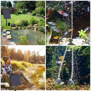 Solar Oxygen Pump Oxygenator 2.5W Solar Oxygen Air Fountain