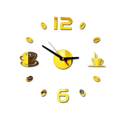 Digital Wall Clock Sticker Modern Design DIY Kitchen  Living