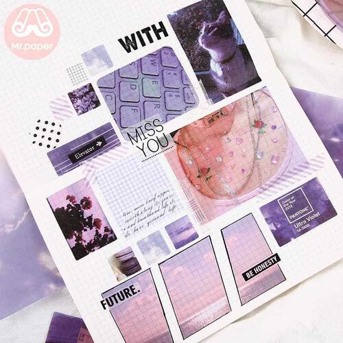 Mr.paper 8 Designs 70Pcs/lot Ins Style Artsy Photos Deco St