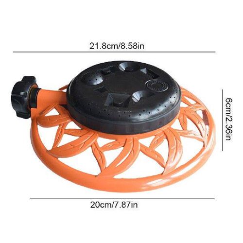 8 Pattern Turret Metal Sprinkler with Metal Base Turret
