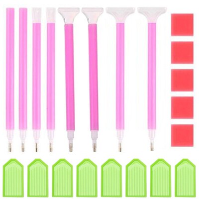 5D Diamond Painting Point Drill Pen Tweezers Plate Glue Tool