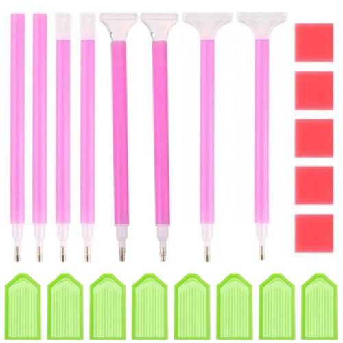 5D Diamond Painting Point Drill Pen Tweezers Plate Glue Tool