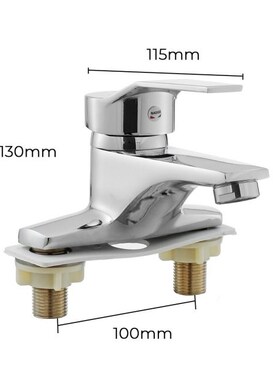 Chrome Polish Bathroom Waterfall Basin Sink Faucet Cold And